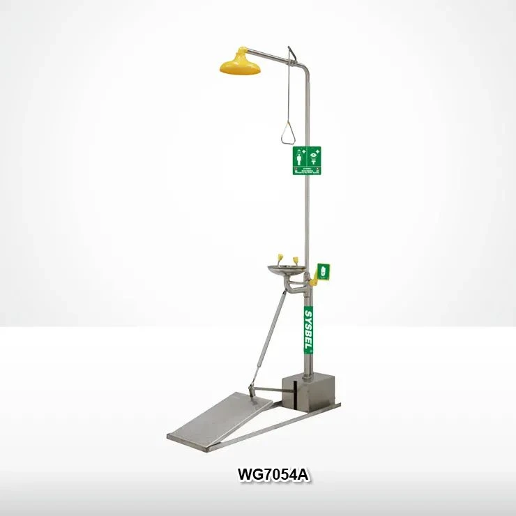 Composite self-draining emergency eyewash shower Composite self-draining emergency eyewash shower