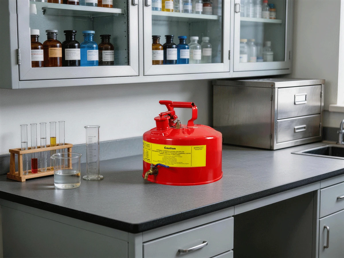 SYSBEL Safety Dispensing Can 2.5 Gallon (9.5L) Red | Type I Flammable Liquid Safety Can – SCAN005R SYSBEL Safety Dispensing Can 2.5 Gallon (9.5L) Red | Type I Flammable Liquid Safety Can – SCAN005R