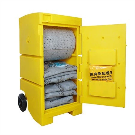 Полиэтилен разлив чрезвычайных Обработка корзину и установить